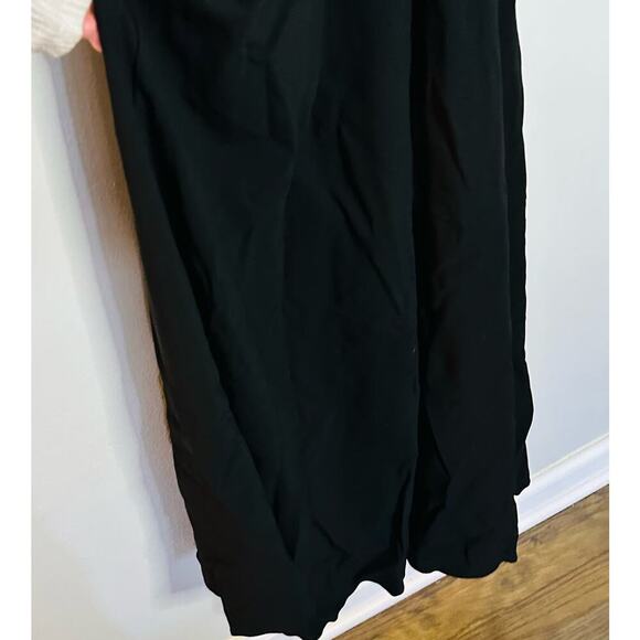 Derek Lam Women's Black Plunge Sleeveless Matte Jersey V-Neck Gown Dress Size 0 - Picture 8 of 14